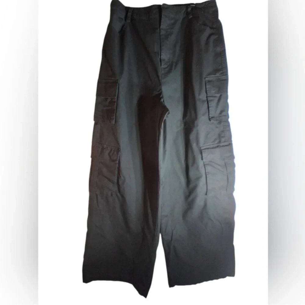 Favorite Daughter Black Cargo Pants cotton size 14 - Picture 6 of 14
